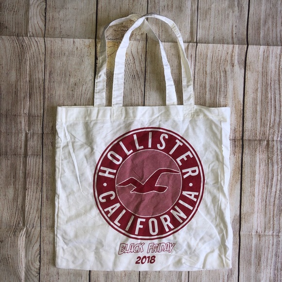 Hollister Tote Bag Purse Black Friday EUC - Picture 3 of 3